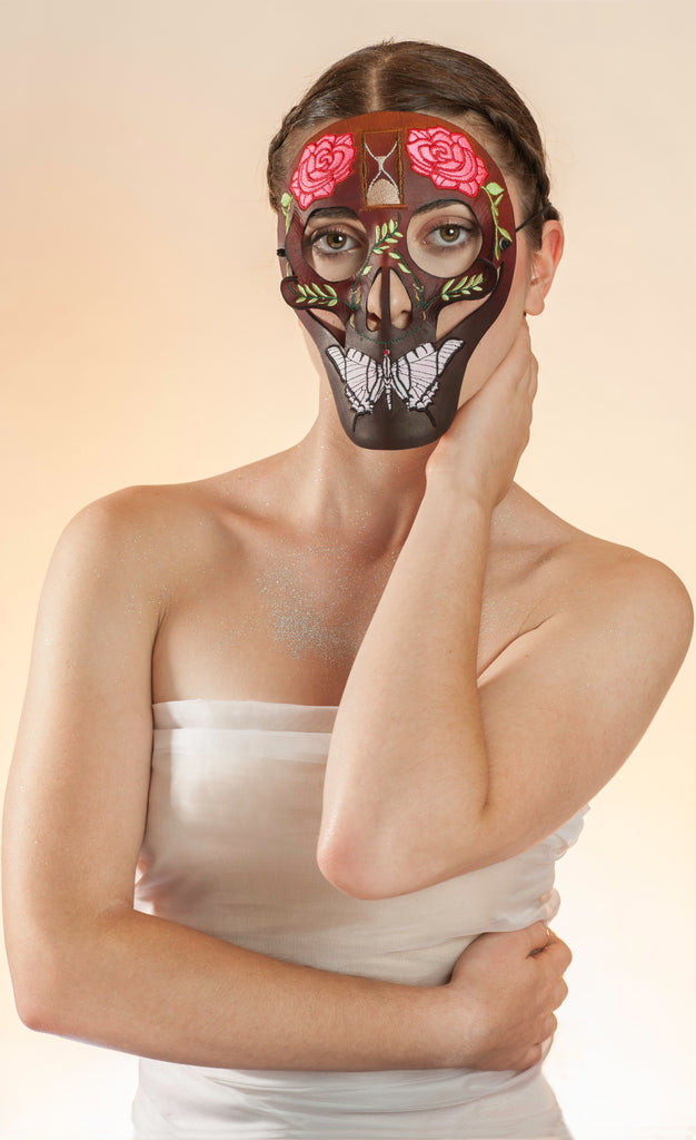 skull masquerade mask makeup